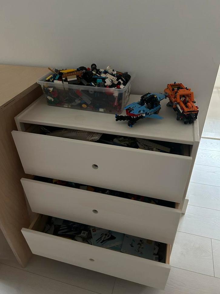 Ladeblok vol LEGO & Technic + Boekjes + Kastje lego partij!, Kinderen en Baby's, Speelgoed | Duplo en Lego, Gebruikt, Lego, Losse stenen