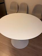 Jysk Eettafel + Stoelen - Zo Goed Als Nieuw!, Huis en Inrichting, Tafels | Eettafels, Ophalen, Kunststof, 100 tot 150 cm, Rond