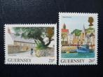 Postzegels Guernsey 1991 stadsbeeld schip fiets - cw. 1,50 p, Postzegels en Munten, Ophalen of Verzenden, Postfris