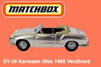 MB618 Matchbox Dinky DY-35 Karmann Ghia 1968 Verzilverd, Hobby en Vrije tijd, Modelauto's | 1:43, Nieuw, Matchbox, Ophalen of Verzenden