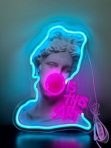 NEON LAMP | LED-lamp | Funky | PopArt | Retro | Bubblegum beschikbaar voor biedingen