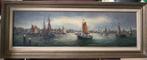 Peter Brouwer - Panorama Amsterdam, Antiek en Kunst, Kunst | Schilderijen | Klassiek, Ophalen of Verzenden