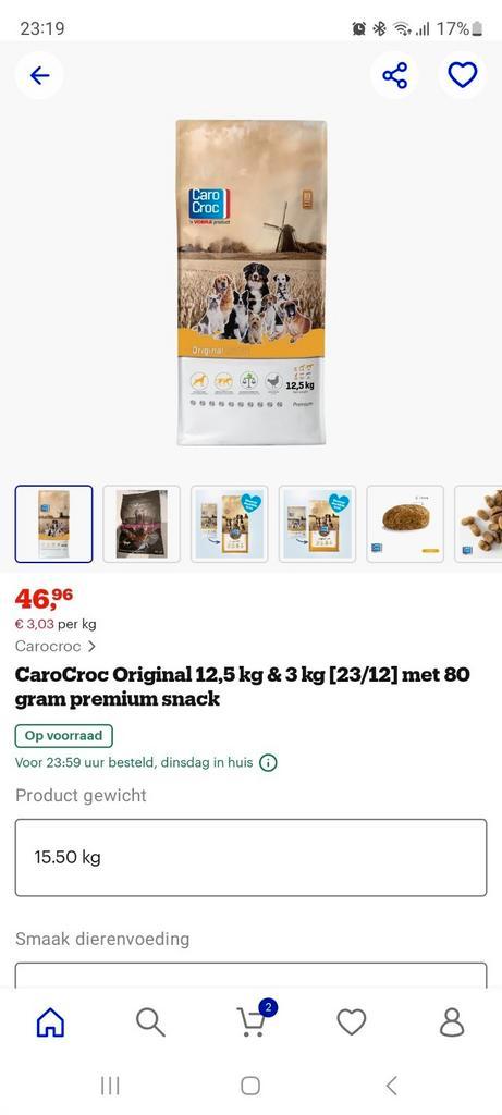 Ter overname CaroCroc Orginal, Dieren en Toebehoren, Dierenvoeding, Hond, Ophalen