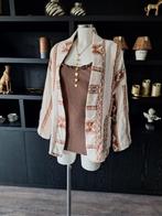 Nieuw gewatteerd jasje universele maat 40 42 44, Made in Italy, Bruin, Maat 42/44 (L), Nieuw