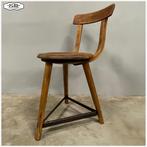 Oude AMA werkplaatsstoel Atelierkrukken Stoelen, Ophalen, Gebruikt, Bruin, Industrieel Bauhaus