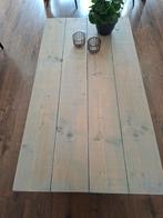 Steigerhouten Salontafel Greywash, Gebruikt, 100 tot 150 cm, Landelijk, Minder dan 50 cm