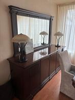 Dressoir met spiegel en eethoek met 4 stoelen, Huis en Inrichting, Kasten | Dressoirs, Gebruikt, Ophalen of Verzenden, 200 cm of meer