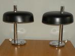 2 designlampen Egon Hillebrand jaren '60-'70 Vintage, Ophalen, Metaal, Vintage Industrieel, 50 tot 75 cm