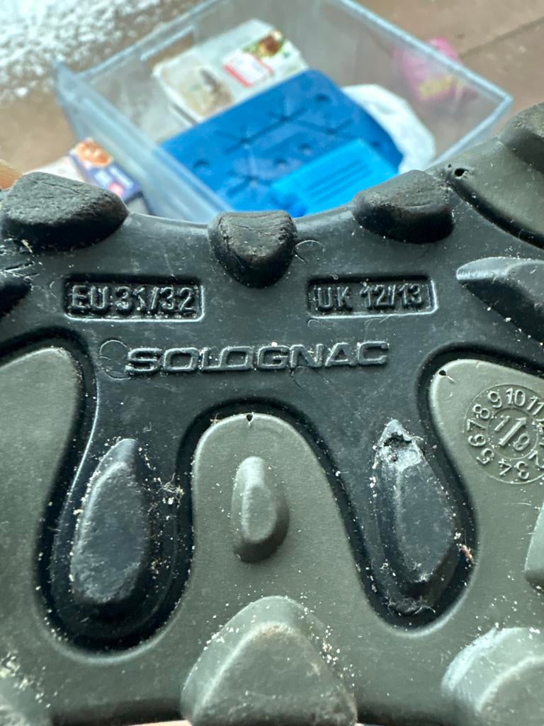 Gevoerde rubber laarsjes regenlaarsjes maat 31/32, Ophalen of Verzenden, Gebruikt