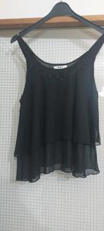 M&V zwart bloemen zomer Top Maat S/M ter aanbieding!!, Kleding | Dames, Tops, Maat 38/40 (M), M & V, Zwart, Ophalen of Verzenden