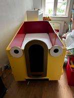 Vintage houten peuterbed in de vorm van een auto, Kinderen en Baby's, Kinderkamer | Bedden, Ophalen, 85 tot 100 cm, Gebruikt, 140 tot 160 cm