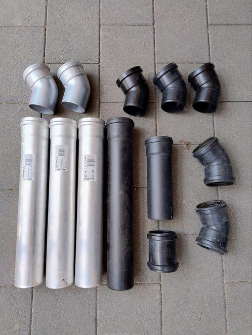 Diverse rookgas en toevoer buizen, Doe-het-zelf en Verbouw, Buizen en Afvoer, Nieuw, Bochten, Pvc, Minder dan 2 meter, 80 mm of meer
