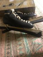 in doos als nieuw mooie noren leren schoen met beschermers, Sport en Fitness, Schaatsen, Ophalen of Verzenden, Zo goed als nieuw