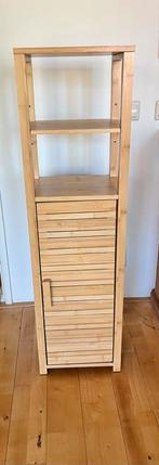 Bamboe badkamer kast, Ophalen, (Half)hoge kast, Zo goed als nieuw, Minder dan 100 cm