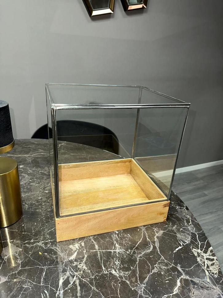 Stop glas hout, Antiek en Kunst, Antiek | Glas en Kristal, Ophalen of Verzenden