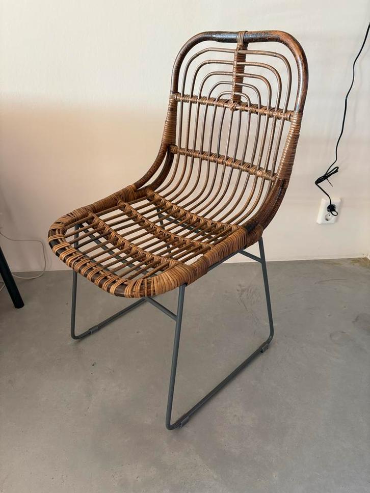 HKLiving Rotan Stoel - Stijlvol!, Huis en Inrichting, Stoelen, Gebruikt, Eén, Riet of Rotan, Bruin, Ophalen