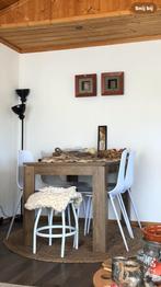 Witte keukenstoel, kuipmodel, Ophalen, Kunststof, Gebruikt, Wit