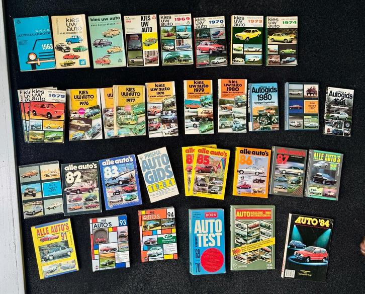 Verzameling auto jaarboeken vanaf 1963 -  1994, Boeken, Auto's | Boeken, Gelezen, Algemeen, Ophalen of Verzenden