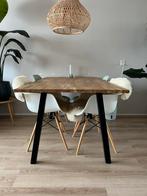 Houten eettafel 90x160 cm, Huis en Inrichting, Tafels | Eettafels, Ophalen, Gebruikt, 50 tot 100 cm, Vijf personen of meer