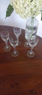 5 Antieke Glaasjes, Verzamelen, Ophalen of Verzenden, Zo goed als nieuw, Borrel- of Shotglas