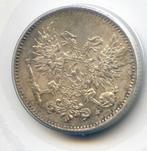 Finland 50 Pennia 1917 Zonder Kroon na executie Koningshuis, Ophalen of Verzenden, Overige landen, Zilver