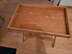 Houten dienblad / bijzettafel, Huis en Inrichting, Ophalen, Gebruikt, Rechthoekig, Hout