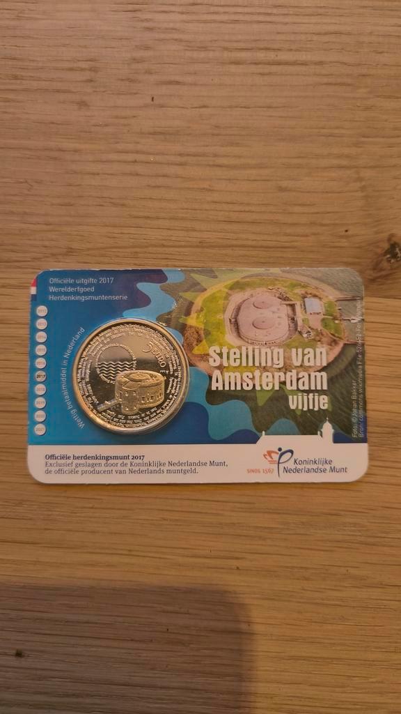 Herdenkingsmunt Stelling van Amsterdam, Postzegels en Munten, Munten | Nederland, Losse munt, Euro's, Ophalen of Verzenden