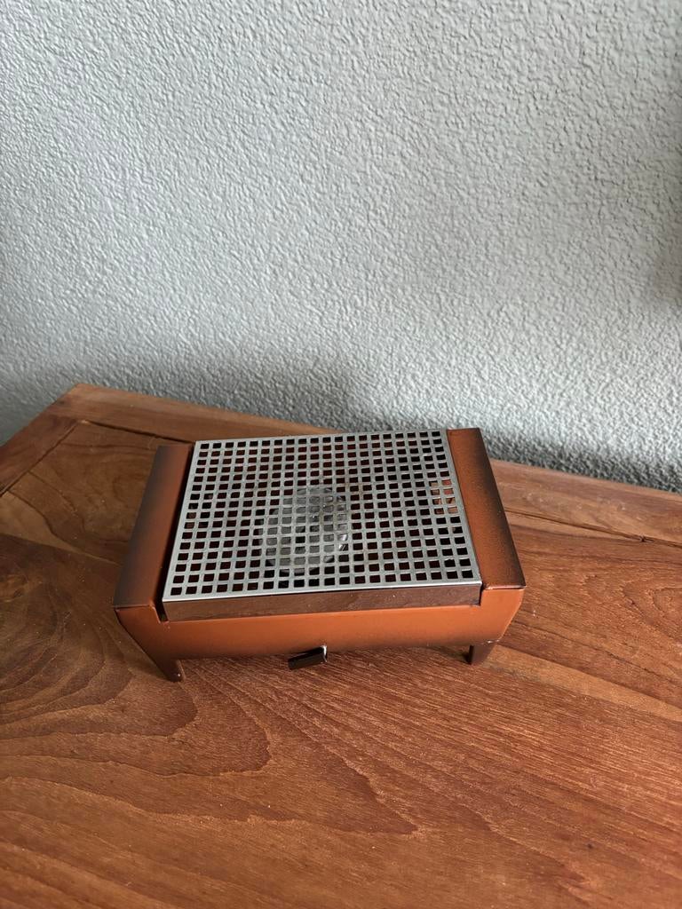 Brabantia rechaud theelicht bruin Vintage, Ophalen of Verzenden