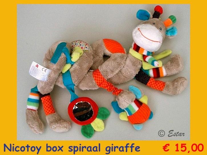 Boxspiraal Nicotoy Jolly Baby Playgro Tiamo, Kinderen en Baby's, Speelgoed | Babyspeelgoed, Zo goed als nieuw, Overige typen, Ophalen