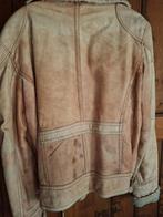 leren jas pilotenjack, Ophalen, Gedragen, Maat 48/50 (M), Beige
