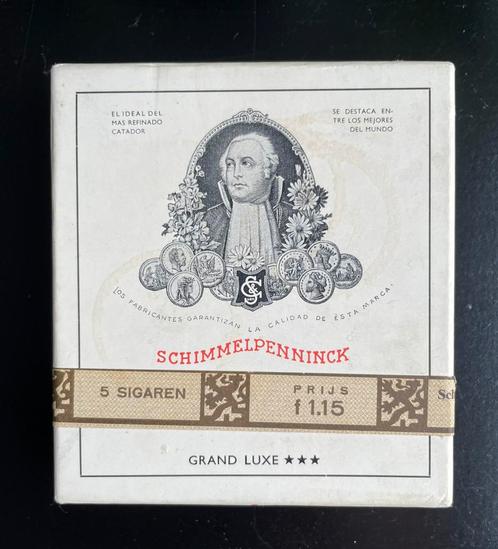 Schimmelpennick sigarendoosjes 1950/60, blikje en doosje, Verzamelen, Rookartikelen, Aanstekers en Luciferdoosjes, Gebruikt, Tabaksdoos of Verpakking