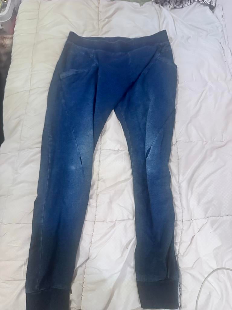 Blauwe joggingbroek, Maat 38/40 (M), Blauw, Ophalen of Verzenden, Zo goed als nieuw