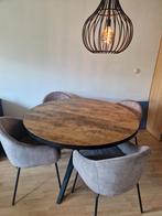 Eettafel + stoelen te koop, Huis en Inrichting, Tafels | Eettafels, Ophalen, 50 tot 100 cm, Zo goed als nieuw, Rechthoekig