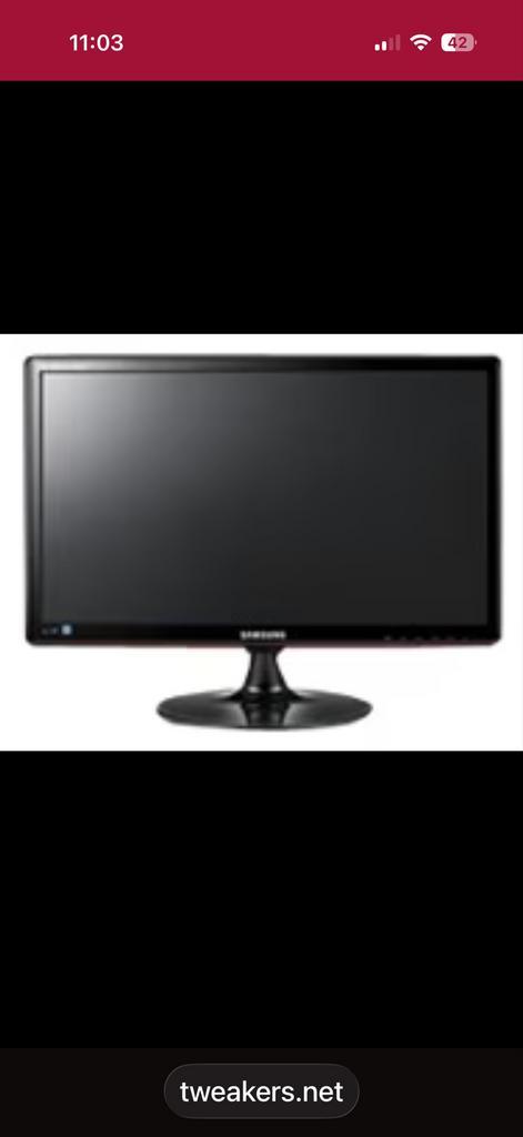 Samsung Syncmaster 24A350H - 24 inch monitor, Computers en Software, Monitoren, Gebruikt, 60 Hz of minder, HDMI, Kantelbaar, LED