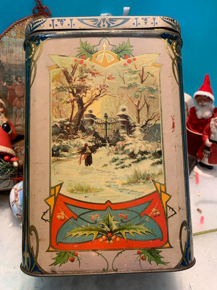 #kerst Antiek Kerstblik London Caramel-Works Breda Holland, Diversen, Kerst, Gebruikt, Ophalen of Verzenden