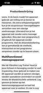 Trilapparaat voor Voeten & Benen, Sport en Fitness, Massageproducten, Ophalen, Gebruikt, Apparaat