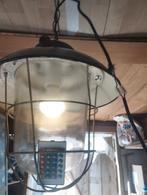 industriële hanglamp, Huis en Inrichting, Lampen | Hanglampen, Gebruikt, Ophalen of Verzenden, Glas, Minder dan 50 cm