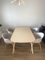 Eettafel, lichtbamboe, 180x90 cm, Ophalen, Overige materialen, 50 tot 100 cm, Zo goed als nieuw