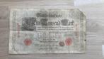 Reichbanknote 1000 Mark 1898, Postzegels en Munten, Bankbiljetten | Europa | Niet-Eurobiljetten, Los biljet, Duitsland, Ophalen of Verzenden