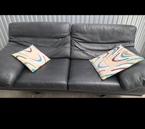 Lederen tweezit sofa Durlet, Huis en Inrichting, Banken | Bankstellen, Zo goed als nieuw, Ophalen