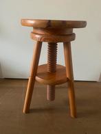 Vintage atelierkrukje, plantenkruk, plantentafel, Huis en Inrichting, Krukjes, Ophalen, In hoogte verstelbaar, Hout