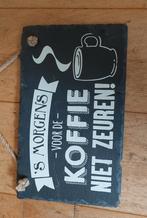 hout, blik, leisteen, board, Huis en Inrichting, Woonaccessoires | Tekstborden en Spreuken, Ophalen of Verzenden, Gebruikt