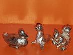 Koninklijk Begeer Verzilverde miniatuur.Eekhoorn,Eend,Zeehon, Ophalen of Verzenden, Zilver