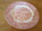 Royal Tudor Ware rood wandbord, met gaatje, diameter 25,5 cm, Ophalen of Verzenden
