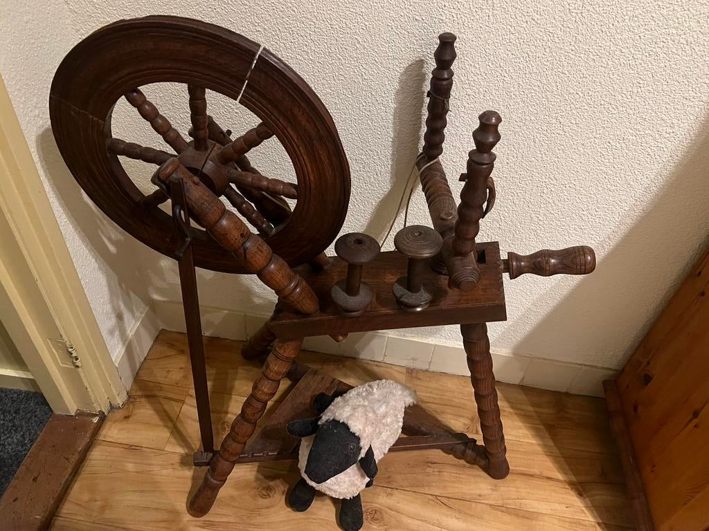 Spinnewiel - vintage, Ophalen, Gebruikt, Spinnewiel