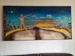 Schilderij V.O.S ongeveer 2 meter breed en 1 meter hoog, Ophalen of Verzenden