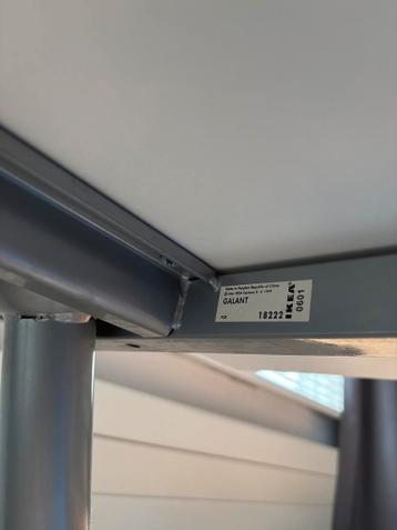 Verstelbaar Bureau  Ikea Galant wit 160 x 80 - afbeelding 4