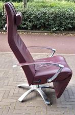 jori relaxfauteuil Brainbuilder bordeaux leer maat L, Huis en Inrichting, Fauteuils, Ophalen, 75 tot 100 cm, Zo goed als nieuw