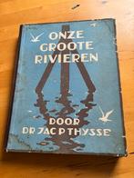 Plakboek uit 1938 “onze groote rivieren “, Ophalen of Verzenden