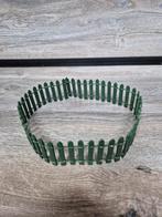 Kerstdorp groen hek kersthuisjes, Ophalen of Verzenden, Zo goed als nieuw